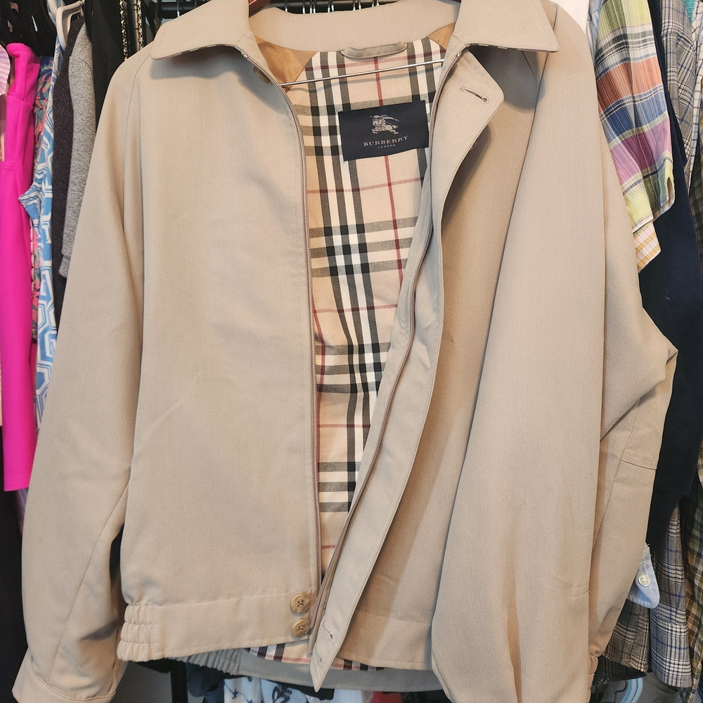 Burberry Vintage Beige Jacket with Check Lining
